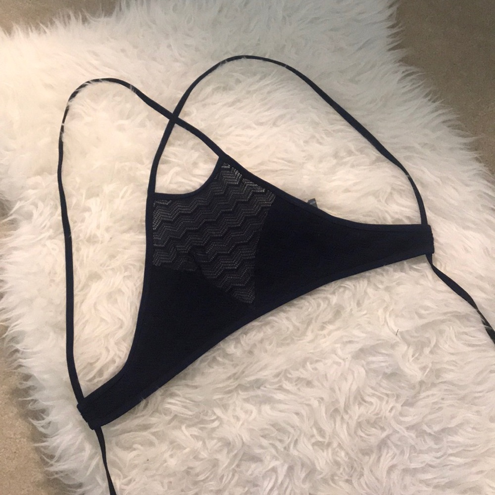 Aerie high neck bathing suit top.